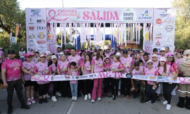 Guasave se pinta de rosa para promover la prevención del cáncer de mama