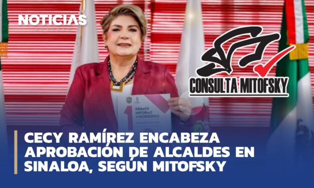 Cecy Ramírez encabeza aprobación de alcaldes en Sinaloa, según Mitofsky