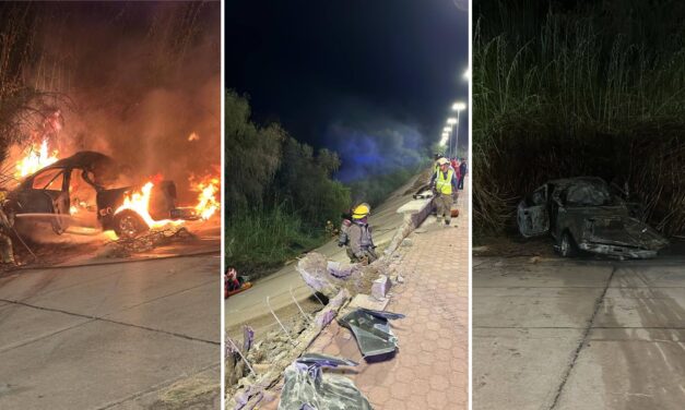 Tragedia en el Malecón María del Rosario: mueren dos personas tras accidente y fuego