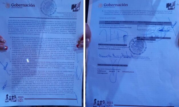 Firman acuerdos productores y SEGOB; bloqueos finalizan