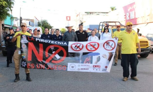 Arranca en Guasave operativo “No a la Pirotecnia” para prevenir accidentes en temporada decembrina