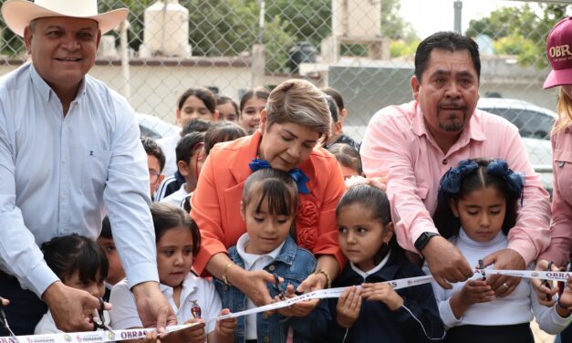 Entregan nueva barda perimetral en primaria de Cruz Blanca para reforzar seguridad de alumnos