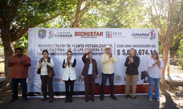 Inicia rehabilitación de la planta potabilizadora de San Rafael; garantizan agua segura para más de mil habitantes