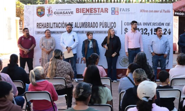 Arranca programa de alumbrado público para 250 comunidades; inician en la sindicatura de Tamazula