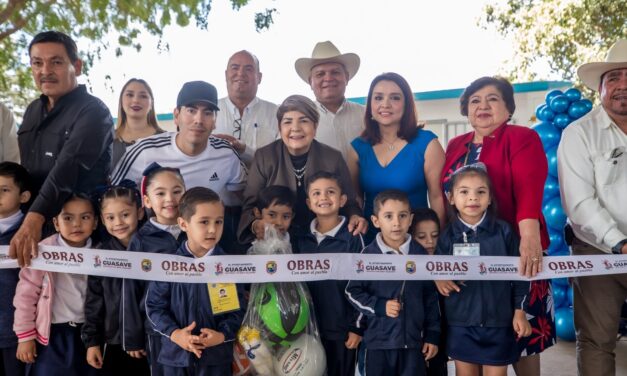 Fortalecen infraestructura educativa en Guasave con rehabilitación de aulas en la colonia Petatlán