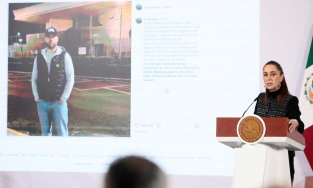 Sheinbaum aclara caso Ryan Wedding: se entregó voluntariamente en la Embajada de EU, no hubo operativo bilateral