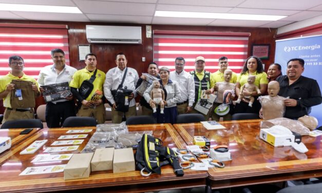 TC Energía dona equipo a Protección Civil de Guasave para reforzar atención de emergencias