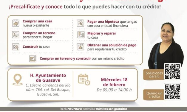 Invitan a Feria de Crédito y Soluciones de Pago en Guasave
