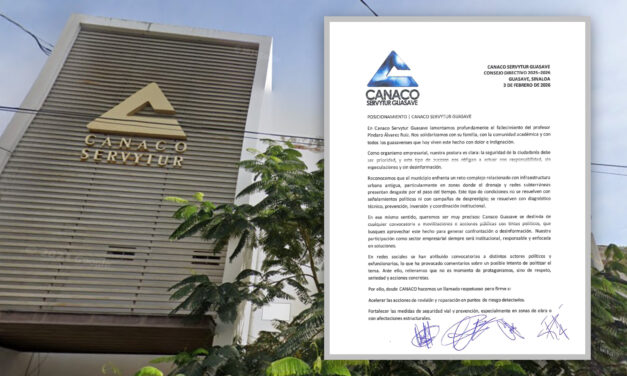 CANACO Guasave llama a no politizar tragedia y exige acciones por seguridad urbana