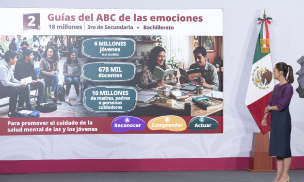 Sheinbaum lanza estrategia nacional de salud mental para jóvenes en México