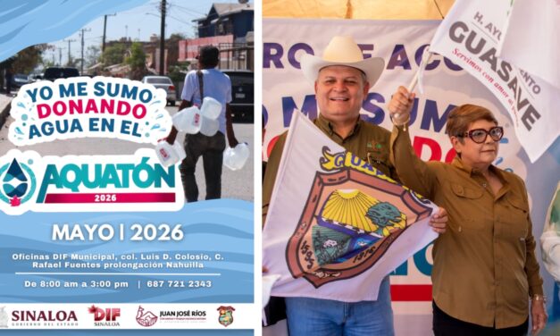 DIF Guasave inicia Aquatón 2026; buscan reunir más de 17 mil litros de agua para comunidades afectadas por la sequía