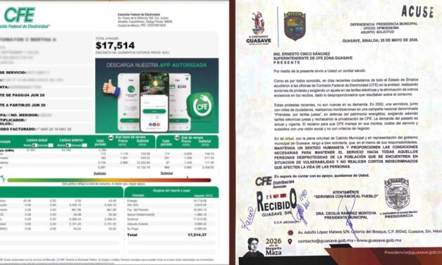 Guasave busca proteger a familias vulnerables; exhortan a CFE a no suspender servicio eléctrico