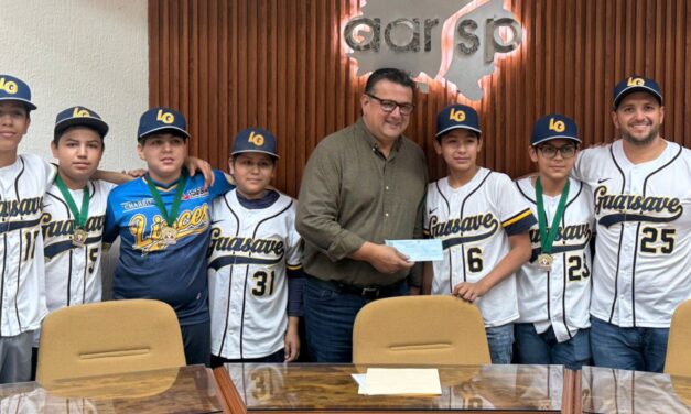 AARSP respalda a jóvenes peloteros de Guasave rumbo a torneo mundial en Texas