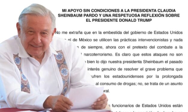 AMLO expresa respaldo a Sheinbaum y cuestiona el cambio de postura de Donald Trump