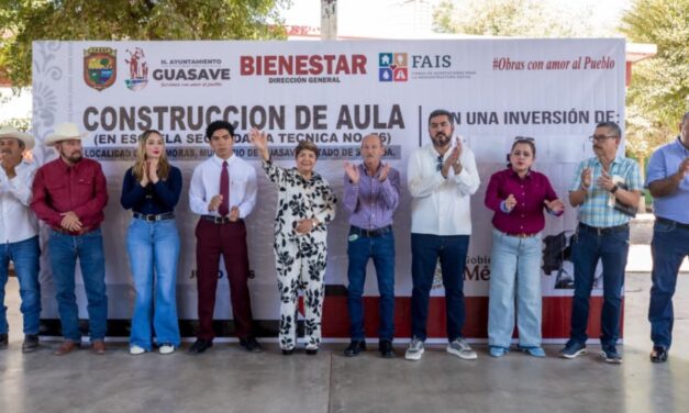 Construirán aula inclusiva en la Secundaria Técnica 76 de Las Moras; invertirán más de 910 mil pesos
