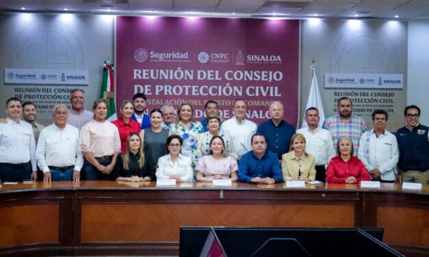Instalan Puesto de Comando de Protección Civil para la temporada de lluvias y ciclones 2026 en Sinaloa