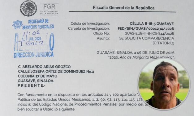 FGR CITA A COMPARECER A ABELITO ARIAS POR PRESUNTA OBSTRUCCIÓN A INSTALACIONES DE ENERGÍA ELÉCTRICA