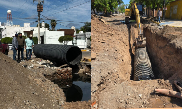 OBRAS PÚBLICAS ACELERA LA REHABILITACIÓN DEL CENTRO DE GUASAVE; PREPARA NUEVOS PROYECTOS PARA FRENAR MÁS SOCAVONES