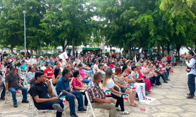 RODOLFO VALENZUELA LLAMA EN GUASAVE A FORTALECER LA CUARTA TRANSFORMACIÓN ANTE MÁS DE 300 CIUDADANOS