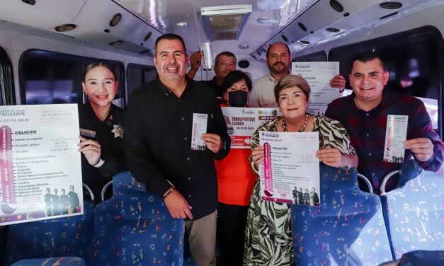 Arranca en Guasave programa para combatir el acoso en el transporte público