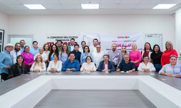 Imelda Castro reúne a bancadas de Morena, PVEM y PT; llaman a cerrar filas por Sinaloa