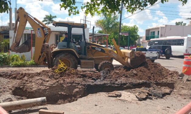 JUMAPAG sustituye tramo de drenaje tras hundimiento en avenida Zaragoza